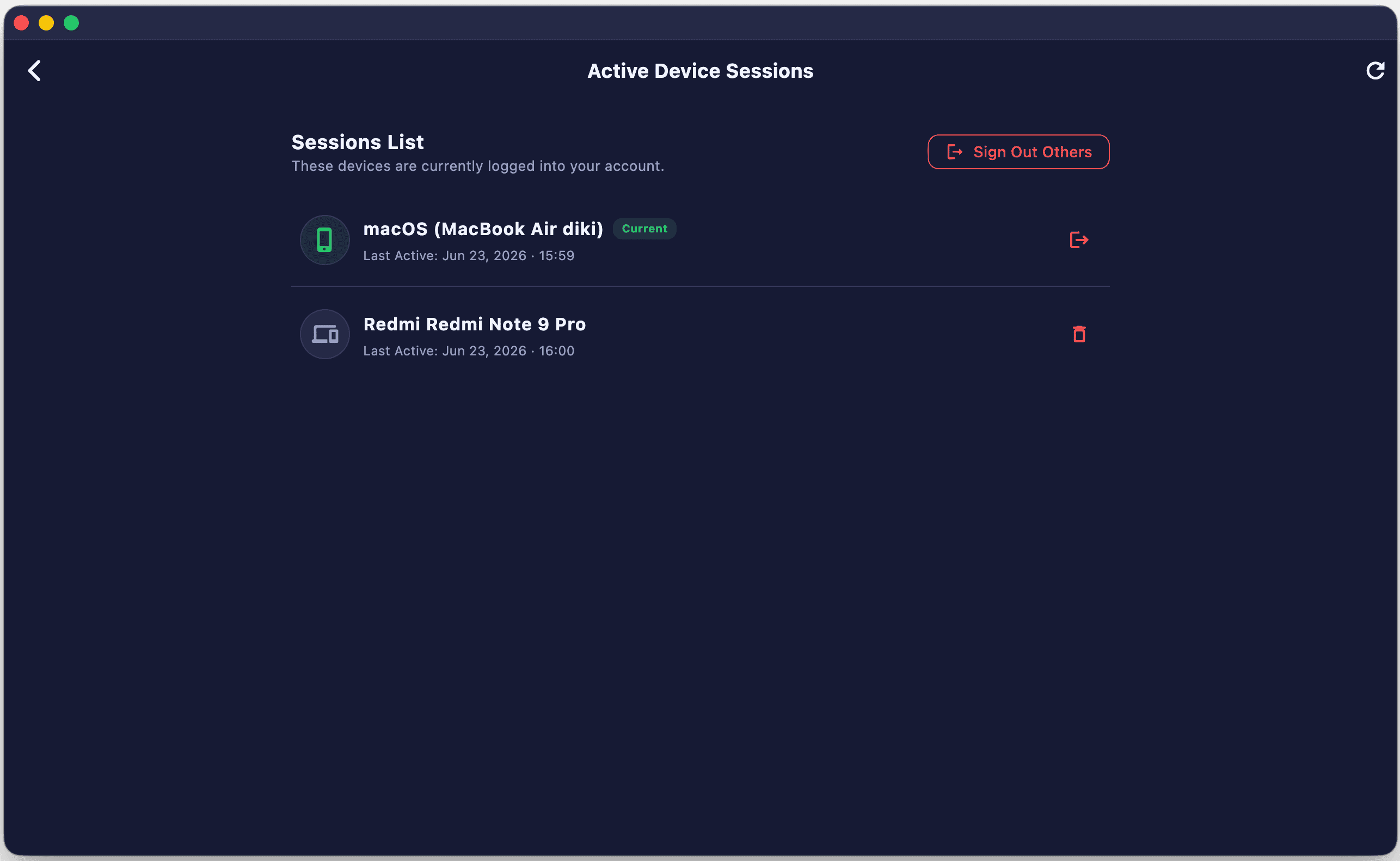 Theme Settings Desktop