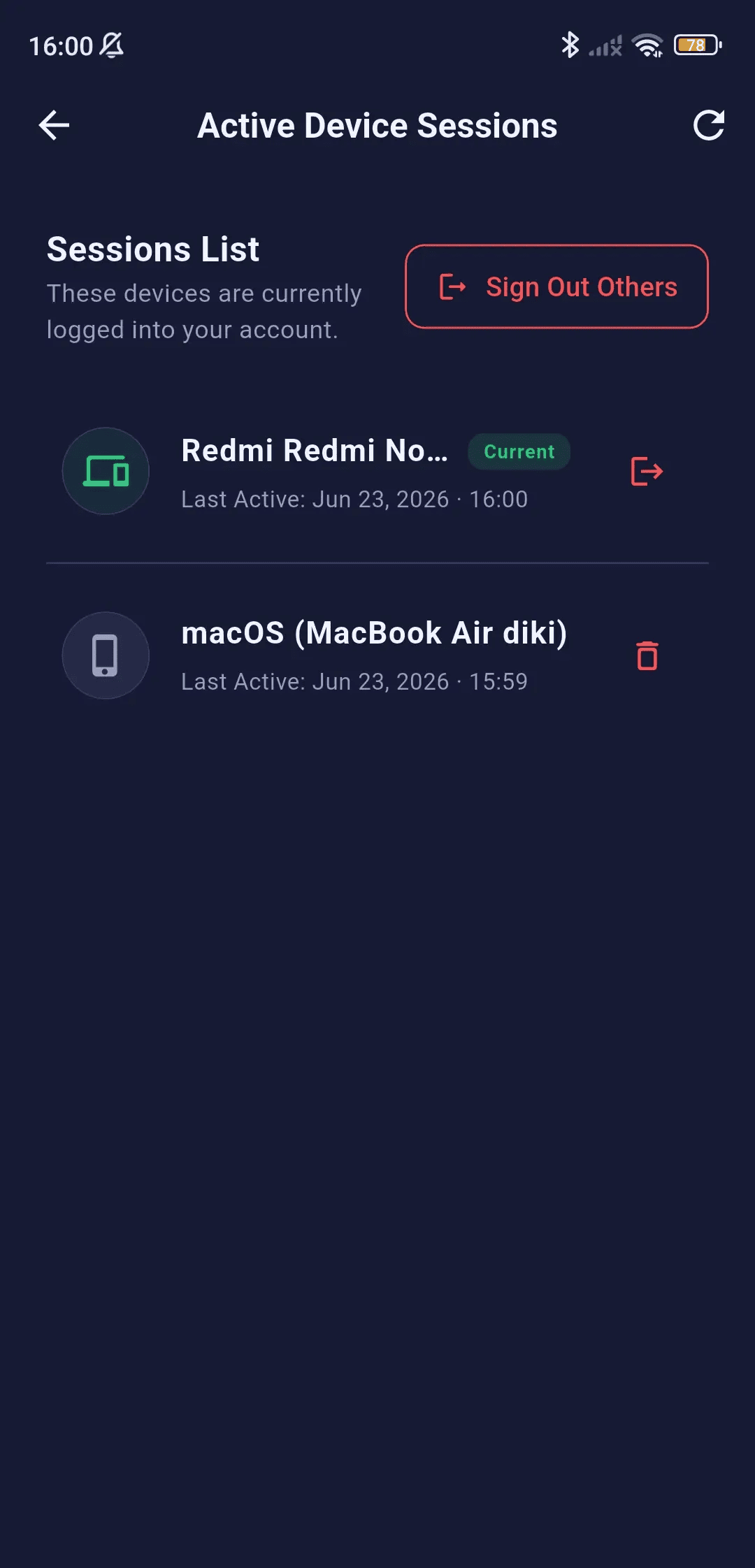 Theme Settings Mobile