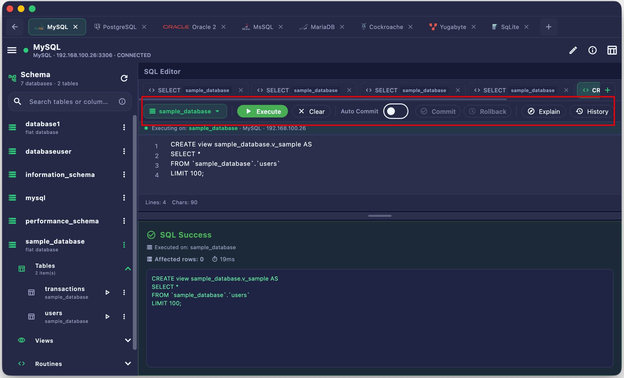 Editor Toolbar Desktop