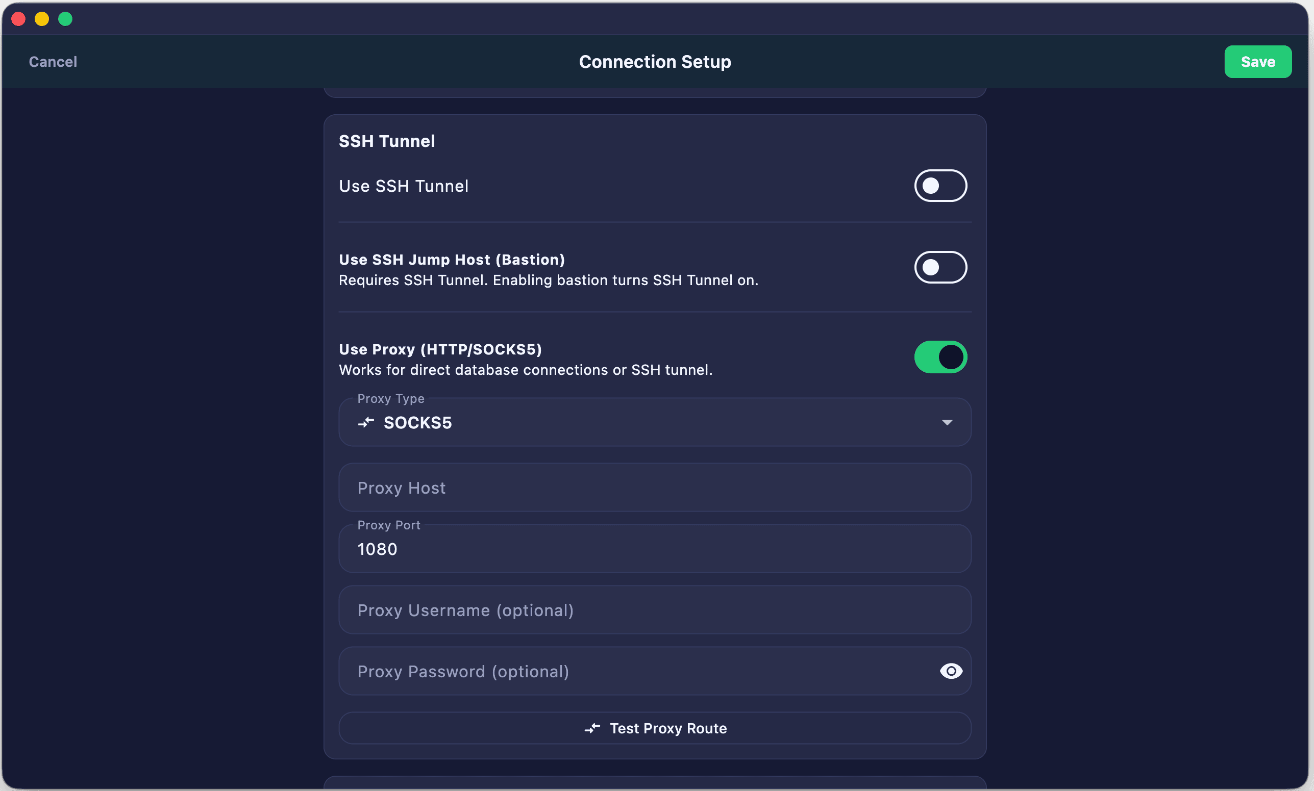 Jump Host Config Desktop