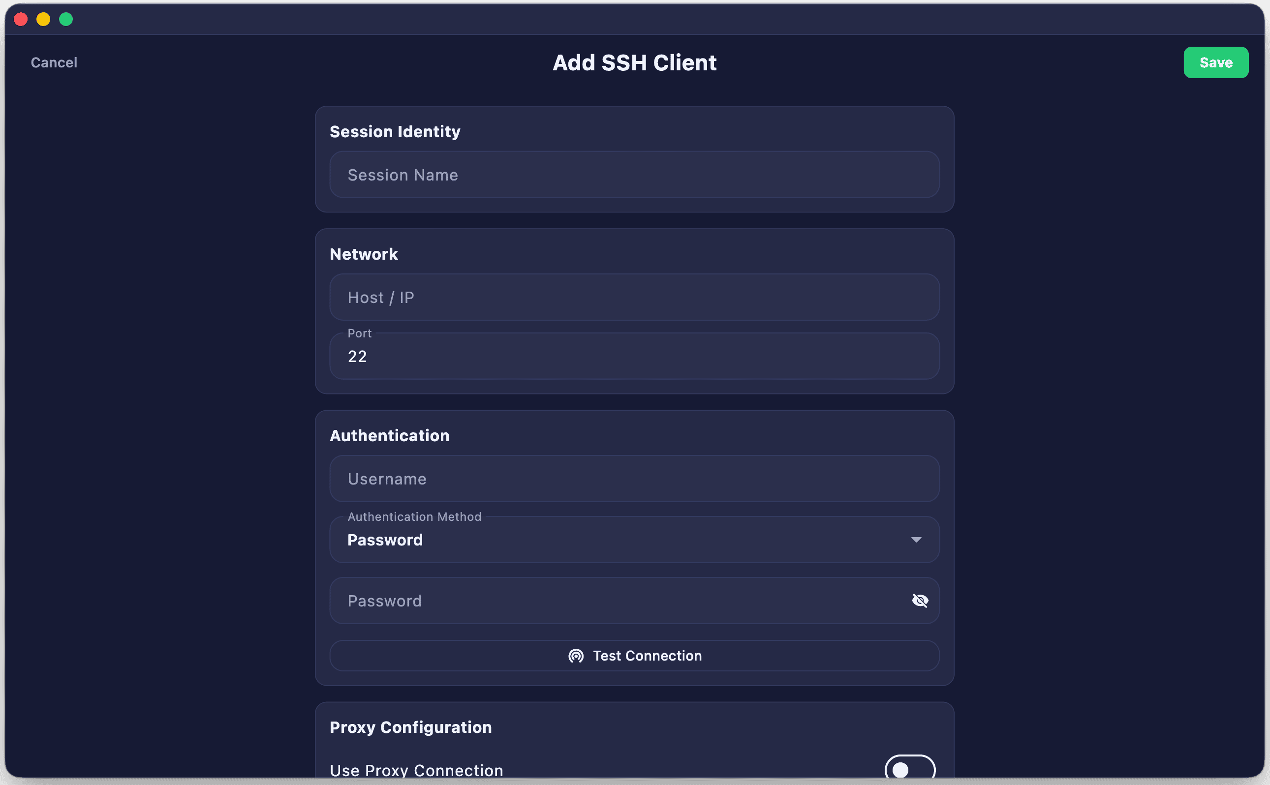 SSH Client Manager Desktop