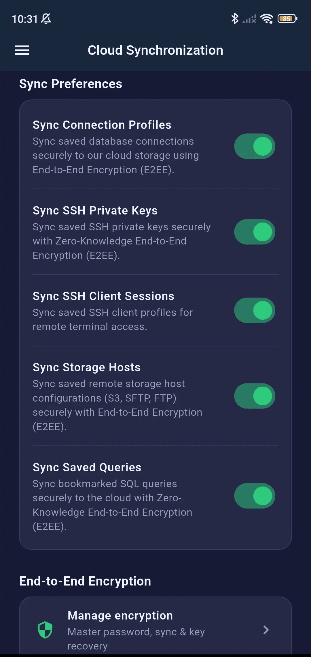 Sync Setup Mobile