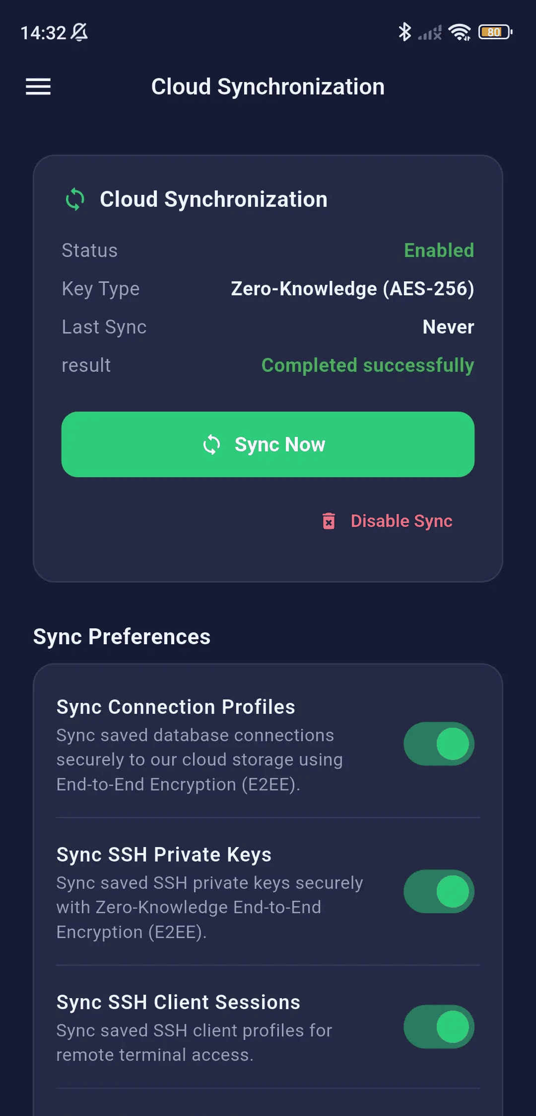 Sync Setup Mobile
